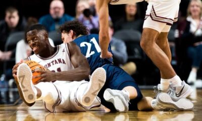 Montana Grizzlies Basketball Team Vs Northern Arizona Lumberjacks