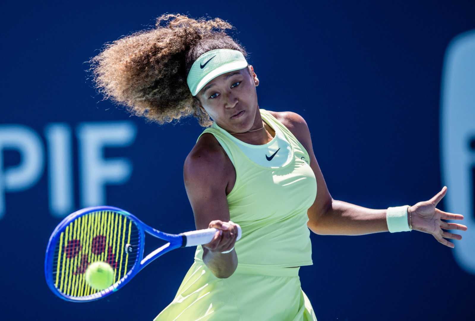 Naomi Osaka Miami Open 2025 Action Shot