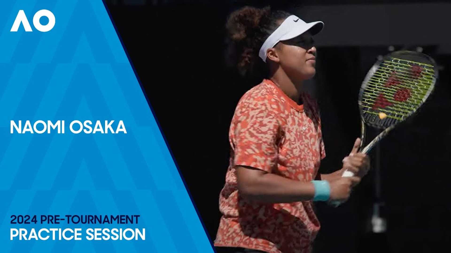 Naomi Osaka Tennis Training Australian Open