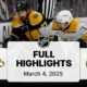 Nashville Predators Vs Boston Bruins Highlights