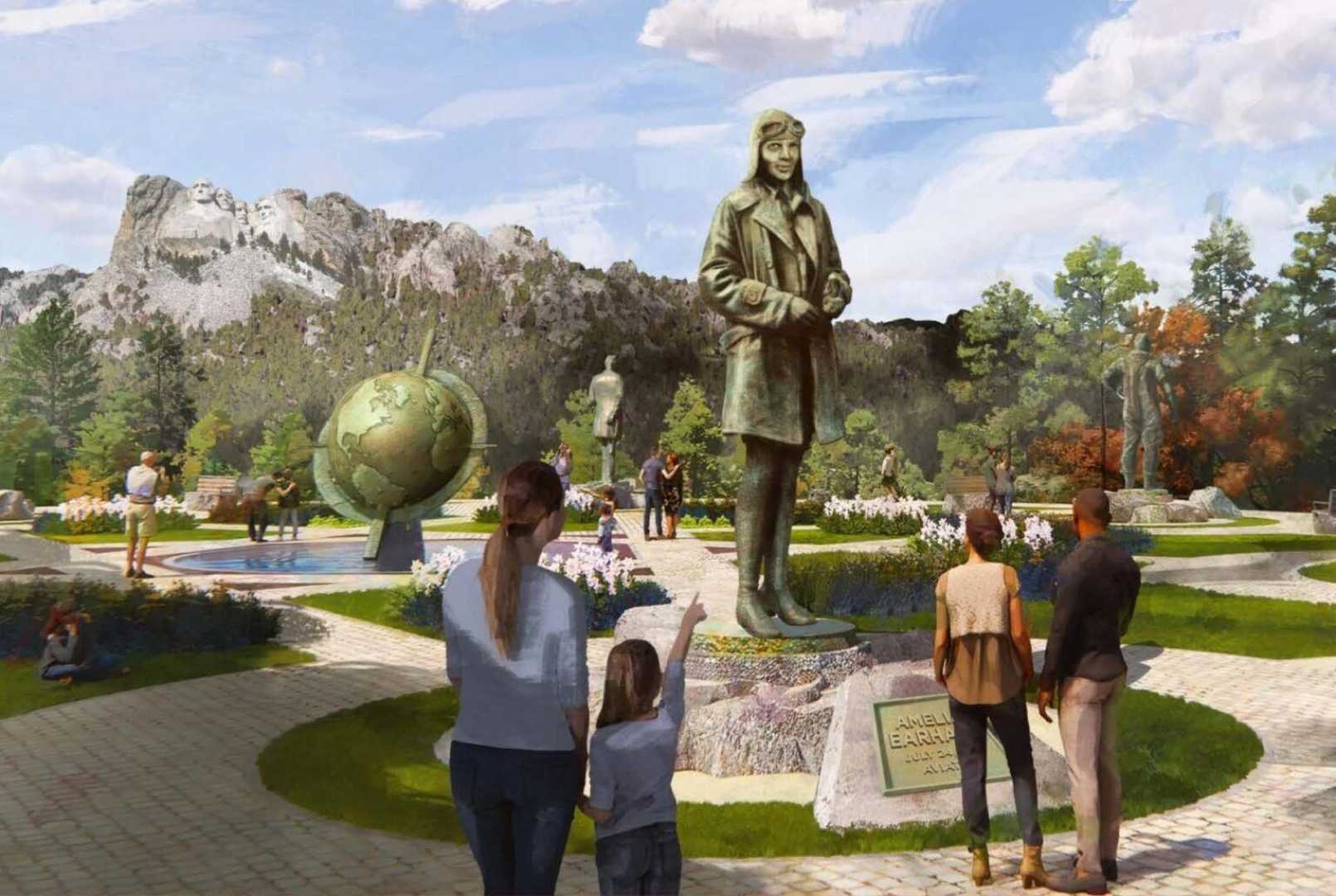 National Garden Of American Heroes Mount Rushmore Concept Art