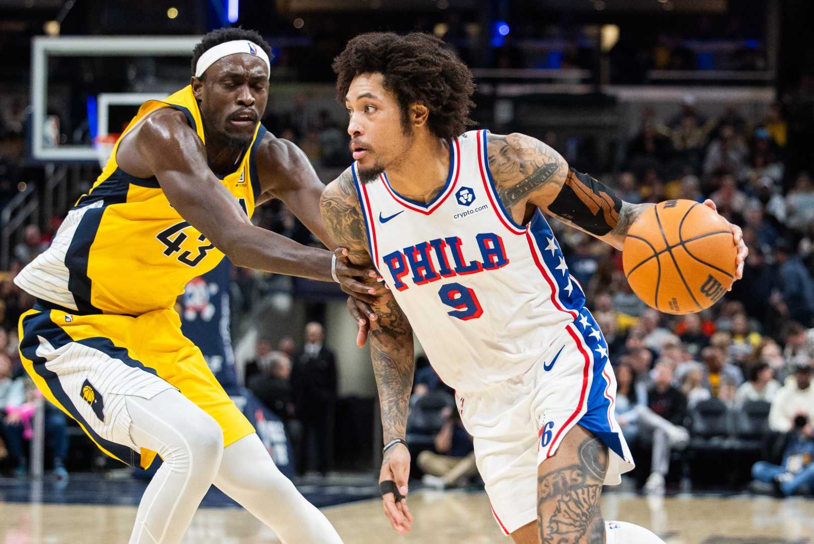 Nba 76ers Vs Pacers Game Action