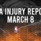 Nba Injury Report Players Updates March 2025