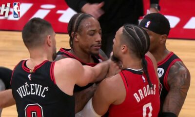 Nba Players Demar Derozan Dillon Brooks Clash