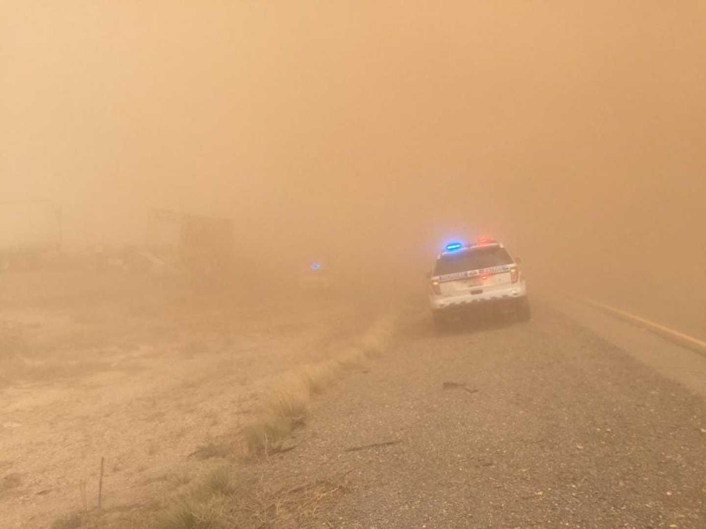 New Mexico Dust Storm Interstate 10