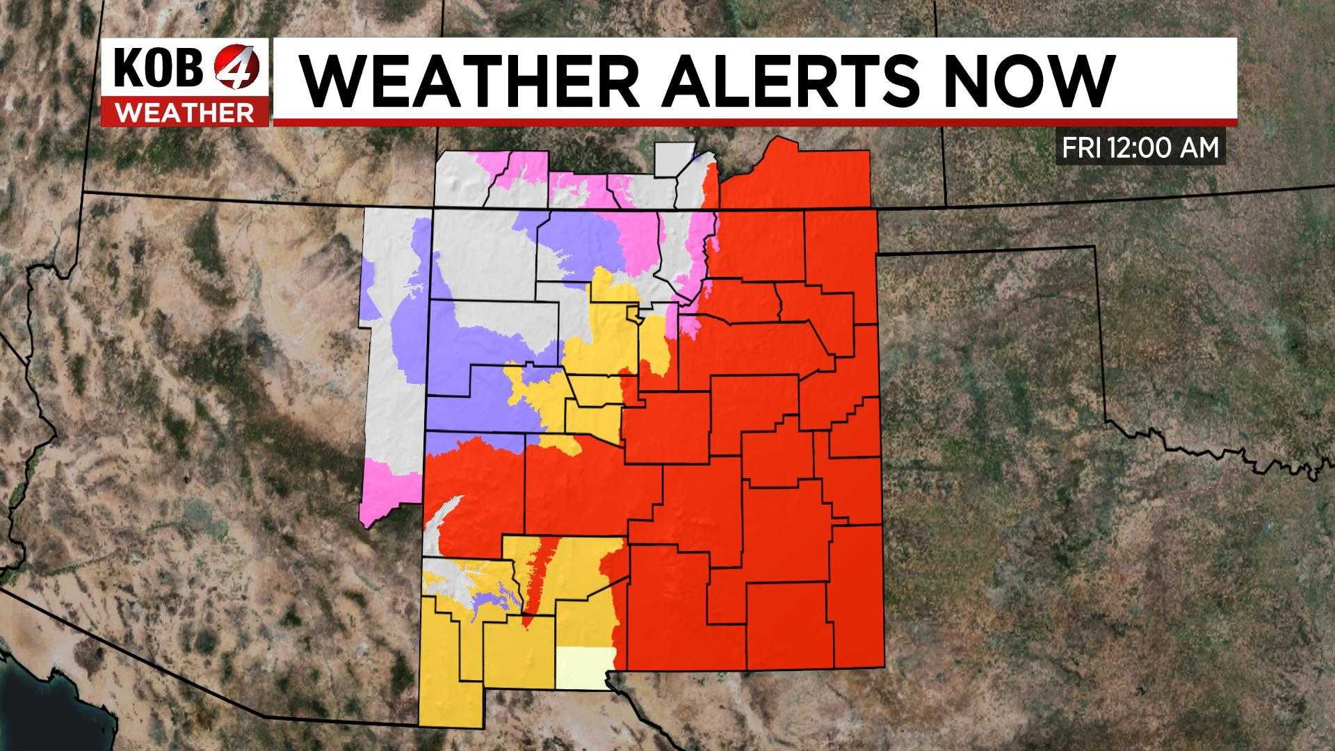 New Mexico Winds Storm Weather Warnings