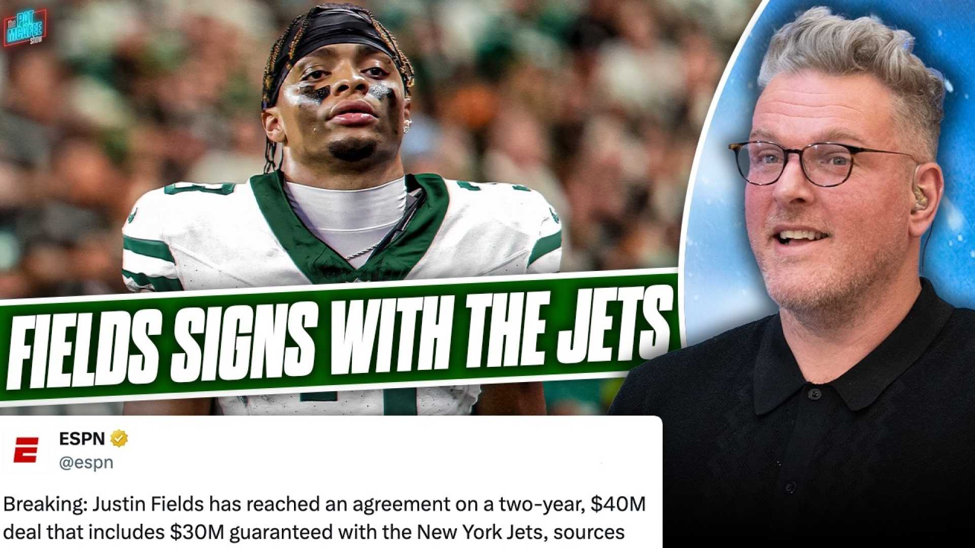 New York Jets Justin Fields Contract Announcement