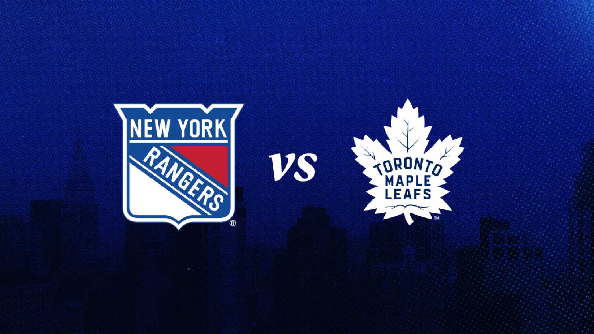 New York Rangers Vs Toronto Maple Leafs Hockey