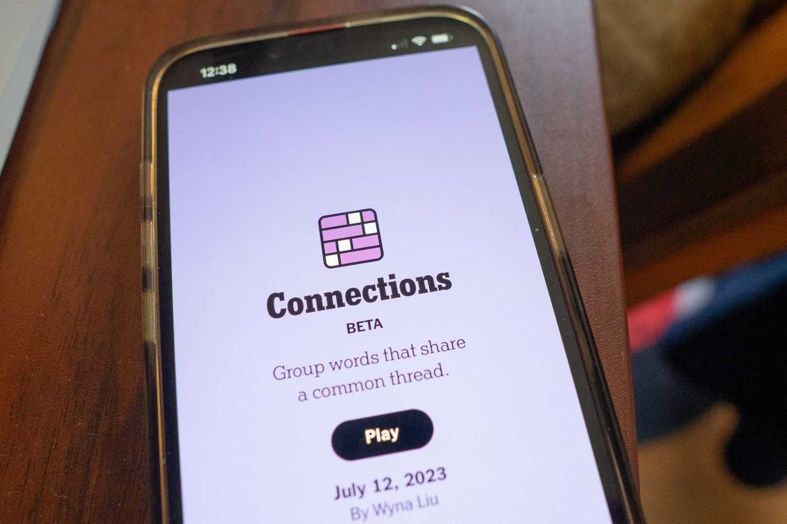 New York Times Connections Game Interface