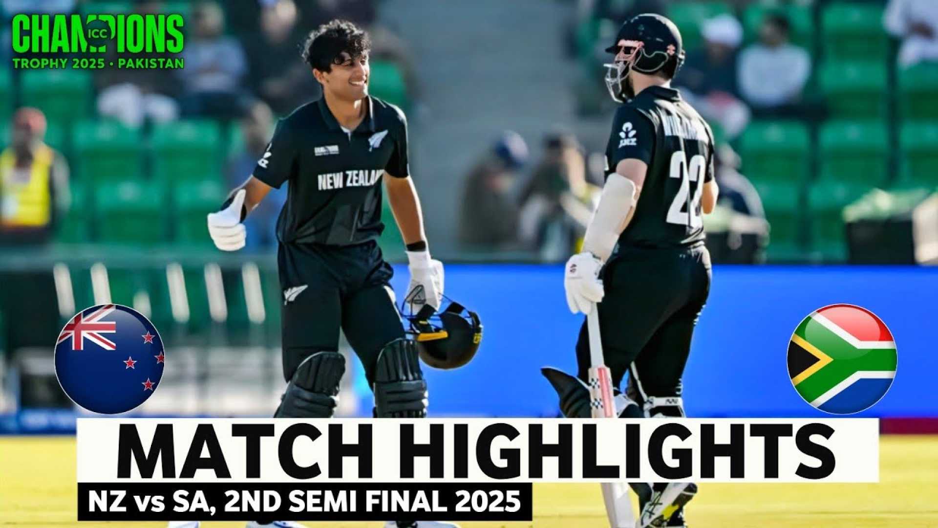 New Zealand Vs South Africa Icc Champions Trophy Semi Final