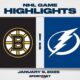 Nhl Game Boston Bruins Vs Tampa Bay Lightning