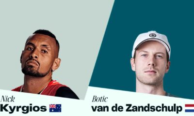 Nick Kyrgios Vs Botic Van De Zandschulp Tennis Match