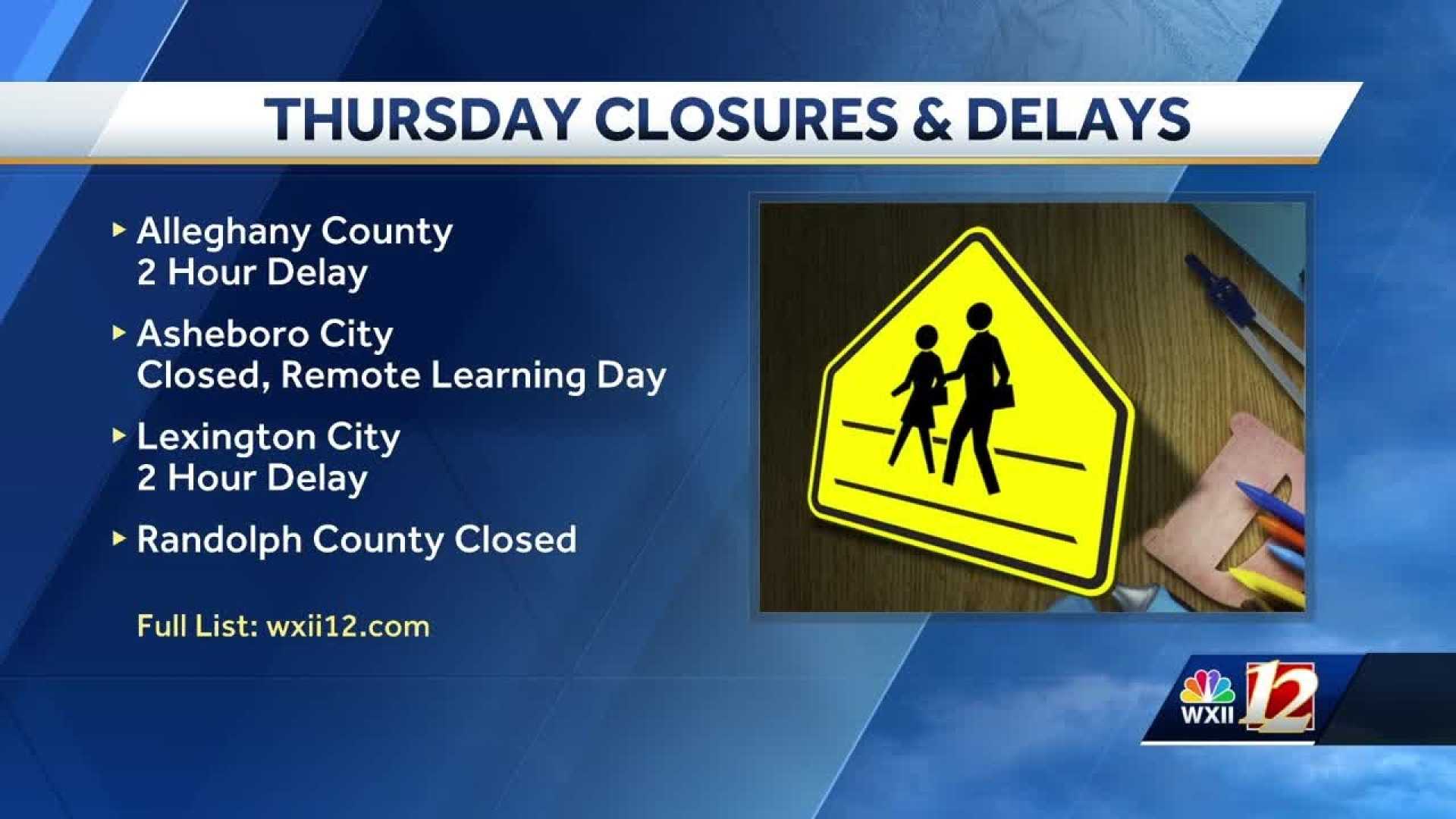 North Carolina Virginia School Weather Delays