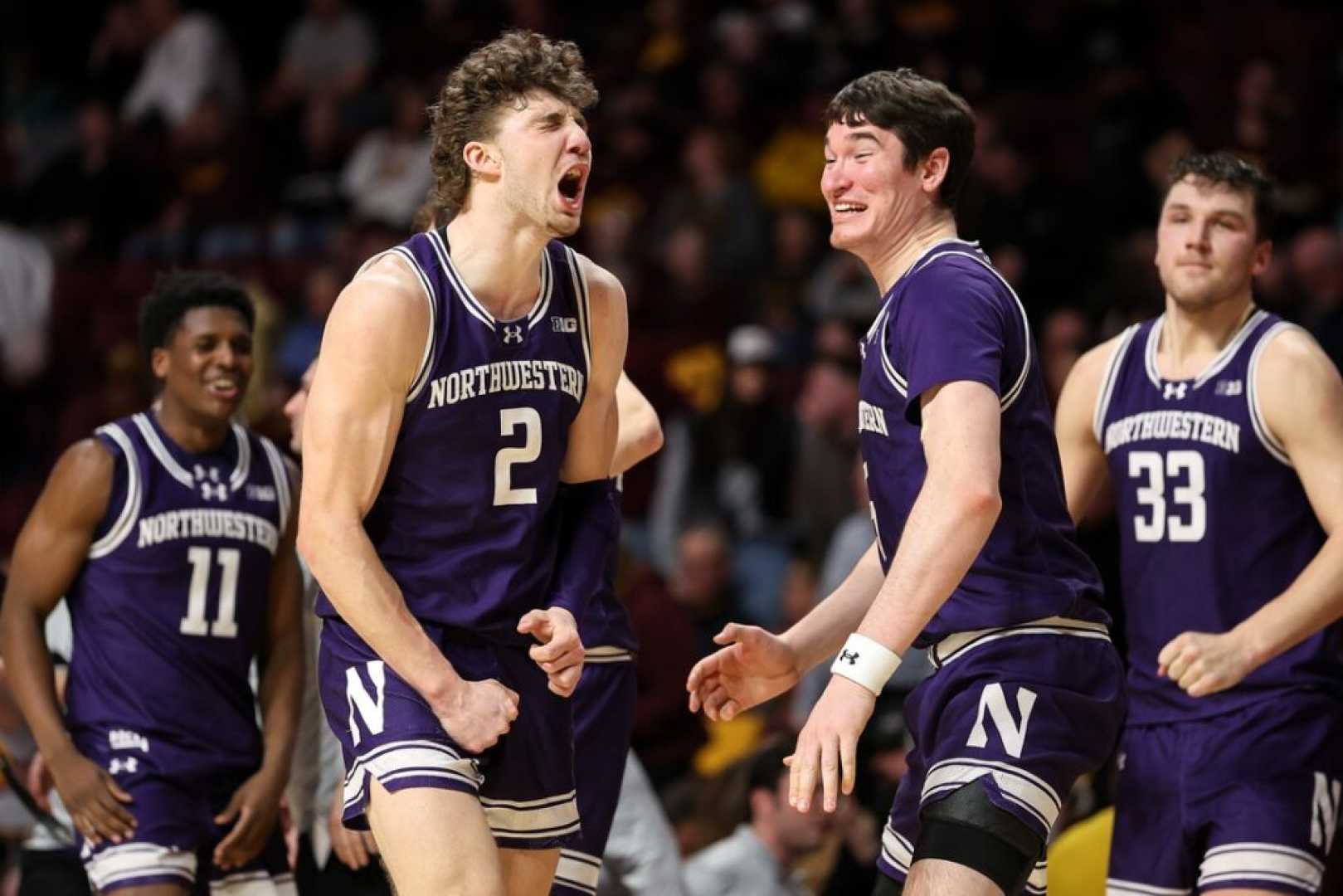 Northwestern Basketball Win Against Iowa February 2025