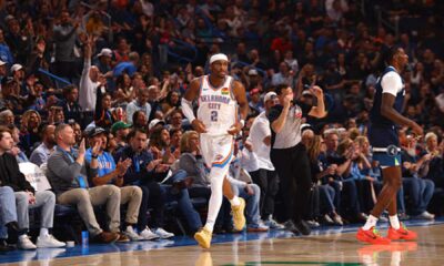 Oklahoma City Thunder Player Shai Gilgeous Alexander Rebounding