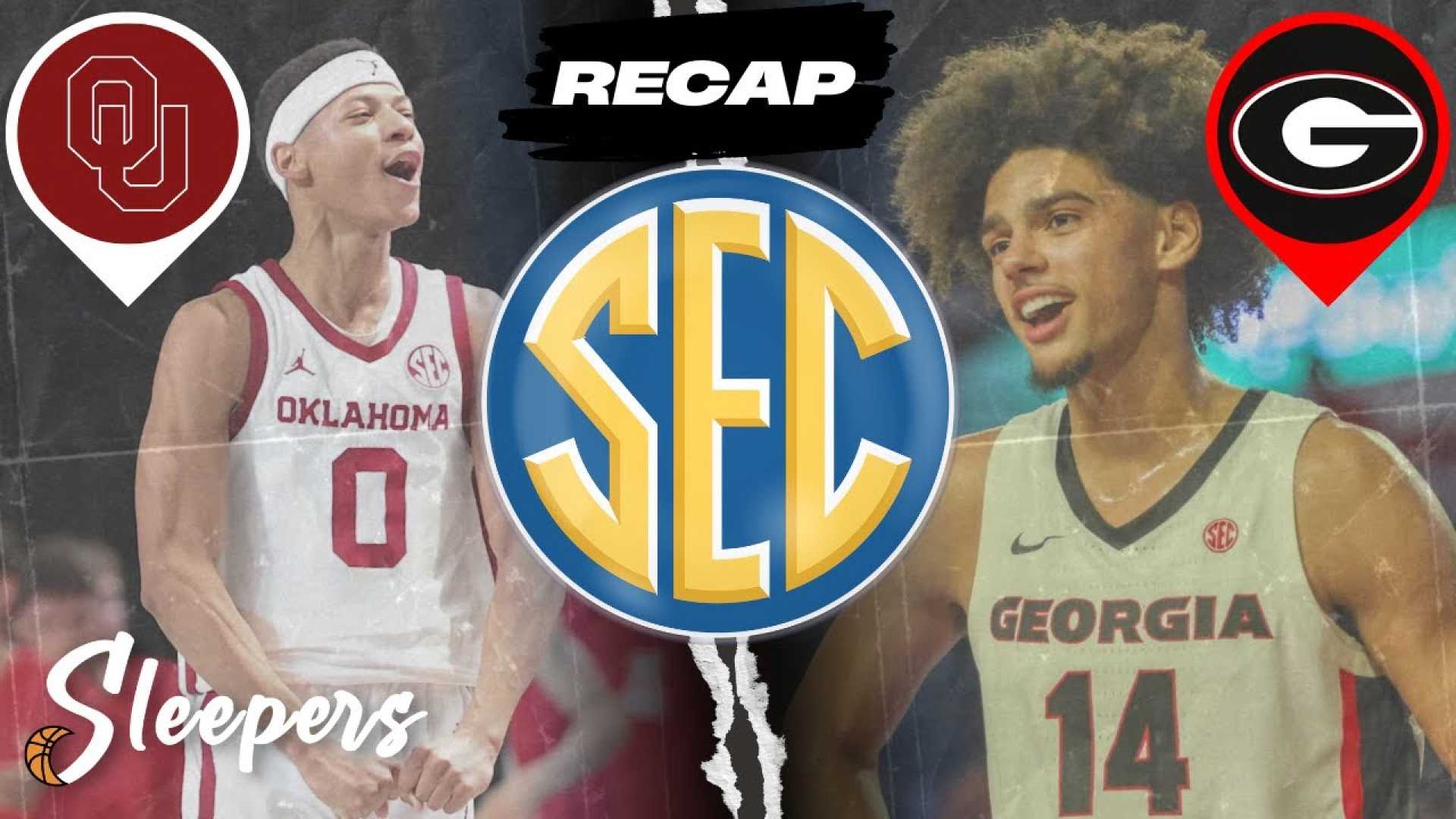 Oklahoma Versus Georgia Sec Basketball Tournament