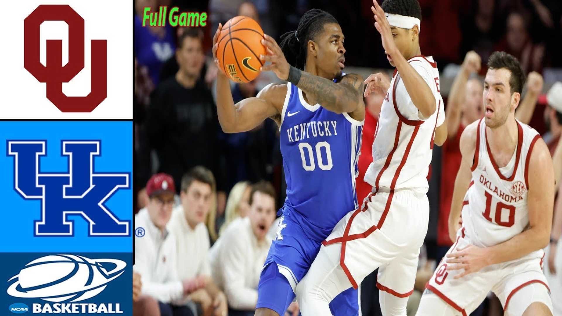 Oklahoma Vs Kentucky Ncaa Men's Basketball