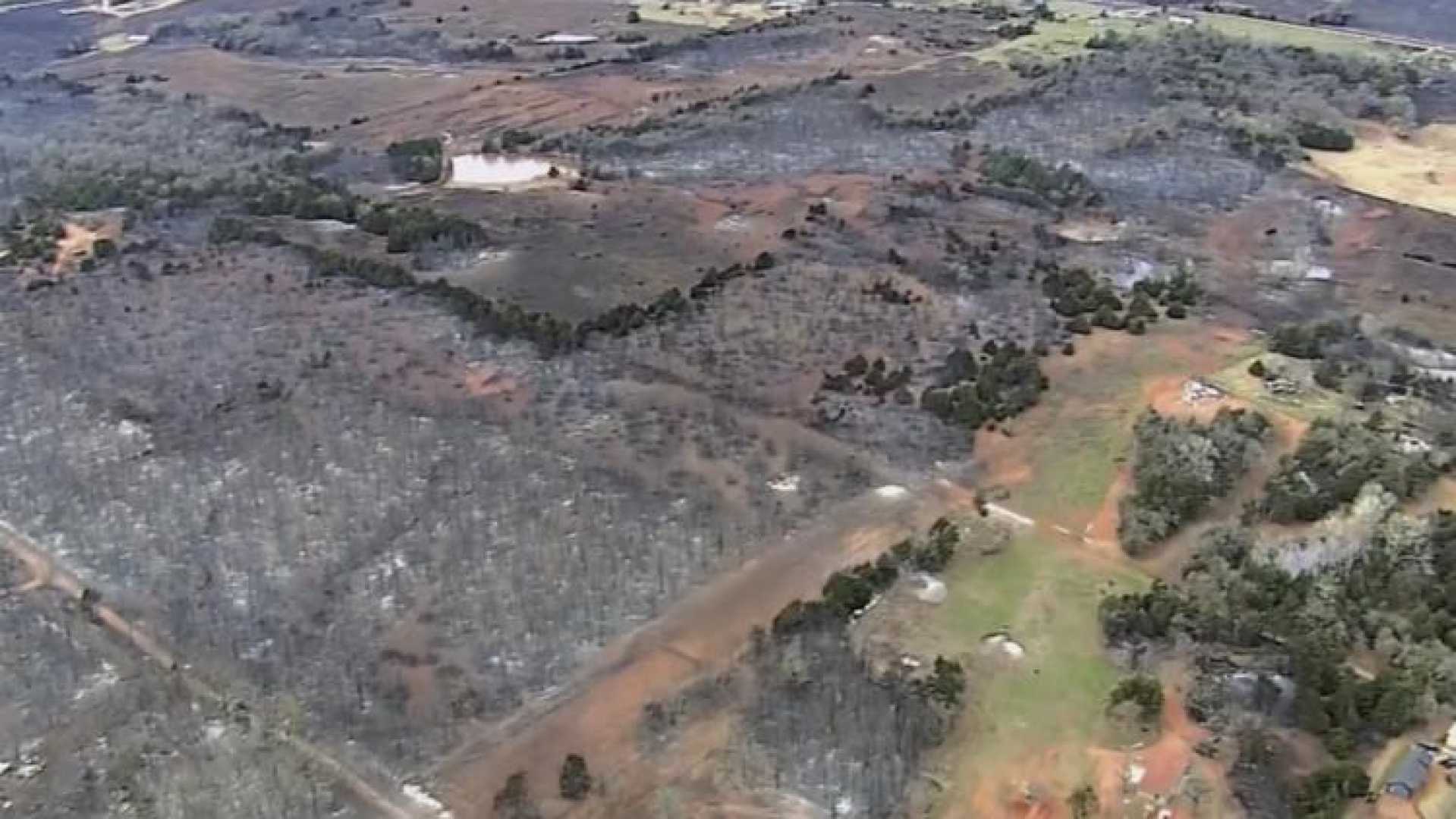 Oklahoma Wildfires Destruction Aftermath