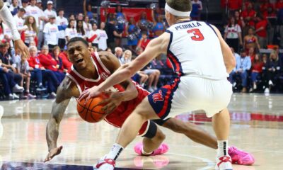 Ole Miss Basketball Player Sean Pedulla Shooting