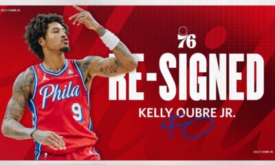 Philadelphia 76ers Kelly Oubre Jr. Basketball Action