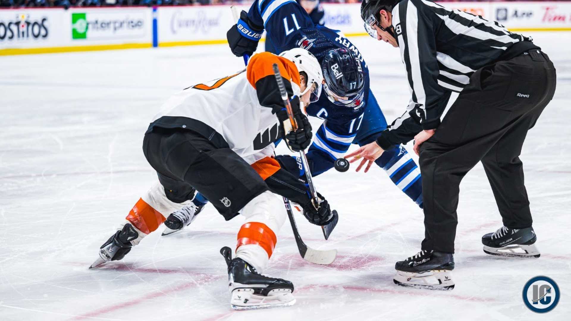 Philadelphia Flyers Vs Winnipeg Jets Hockey Game