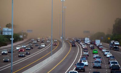 Phoenix Dust Storm Effects On Roads And Baseball