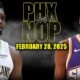 Phoenix Suns Vs New Orleans Pelicans Basketball Game