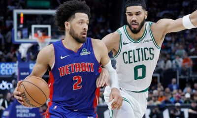Pistons Victory Against Celtics Basketball Game