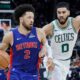 Pistons Victory Against Celtics Basketball Game