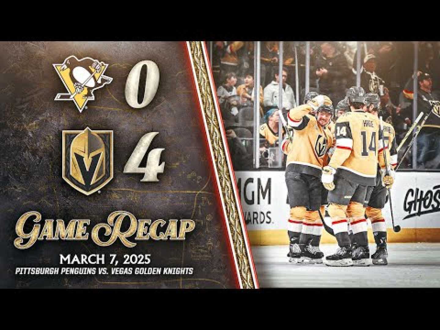 Pittsburgh Penguins Vs Vegas Golden Knights Hockey Game