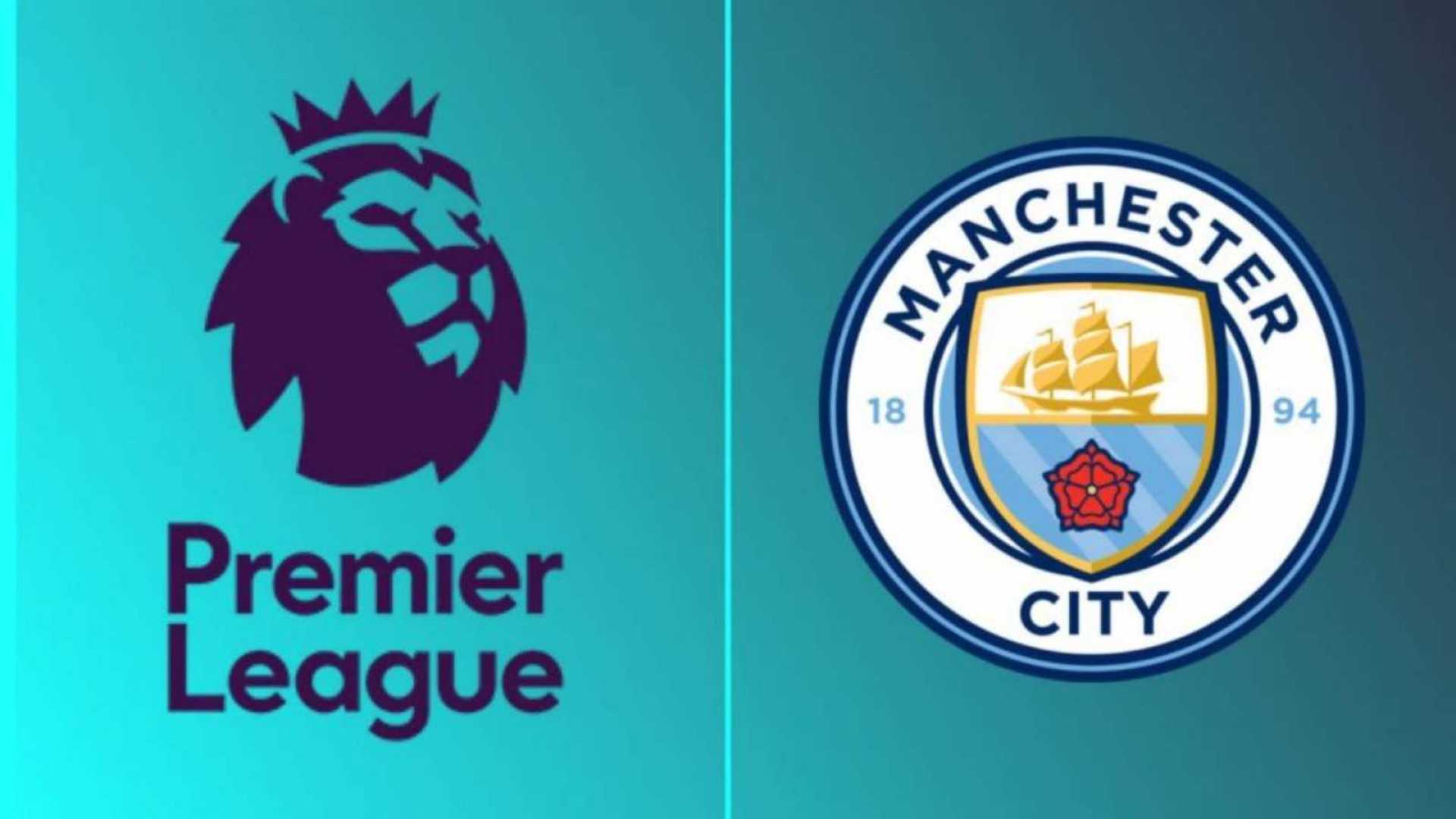 Premier League Logo And Manchester City Crest