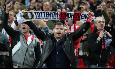 Psv Eindhoven Fans At Champions League Match