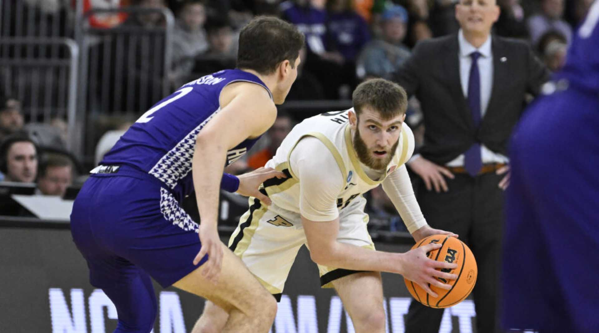 Purdue Basketball Team In Action During Ncaa Tournament