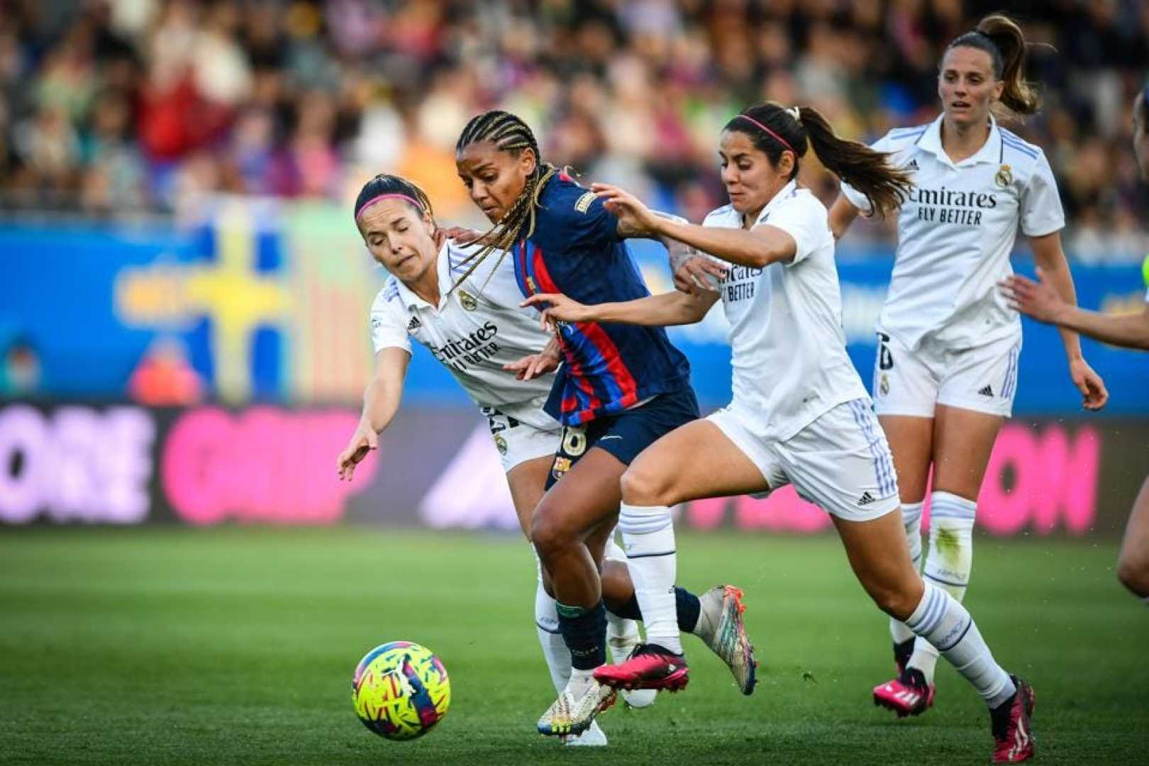 Real Madrid Women Vs Fc Barcelona Women Soccer Match