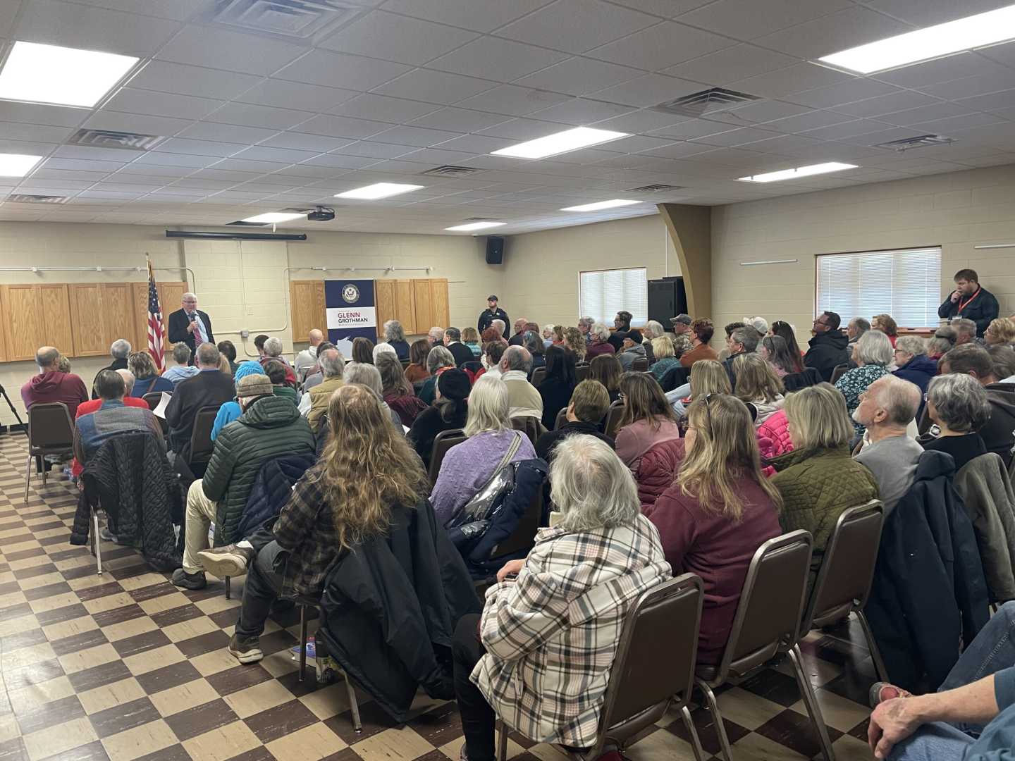 Republican Congressman Town Hall Meeting Disruption