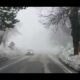 Running Springs California Snowstorm Snow Covered Roads