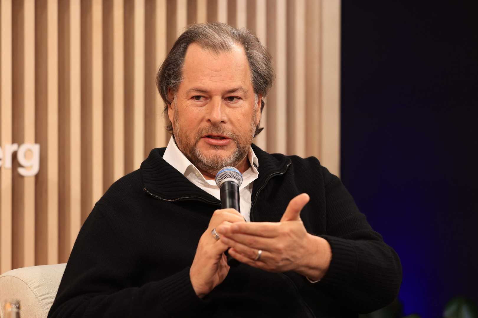 Salesforce Ceo Marc Benioff At World Economic Forum