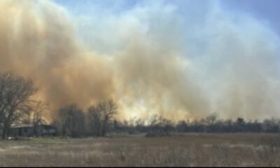 San Antonio Grass Fire Evacuation Scene