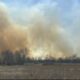 San Antonio Grass Fire Evacuation Scene