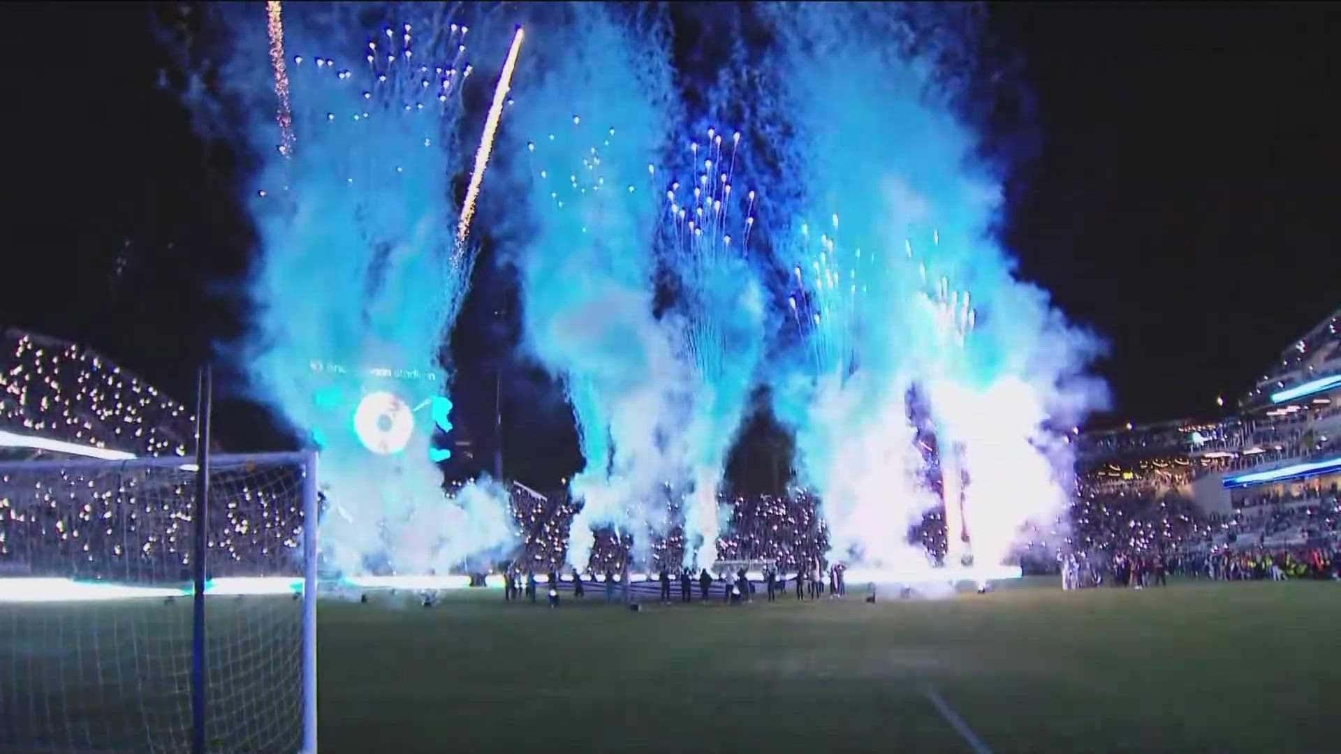 San Diego Fc Fans In Stadium Celebrating