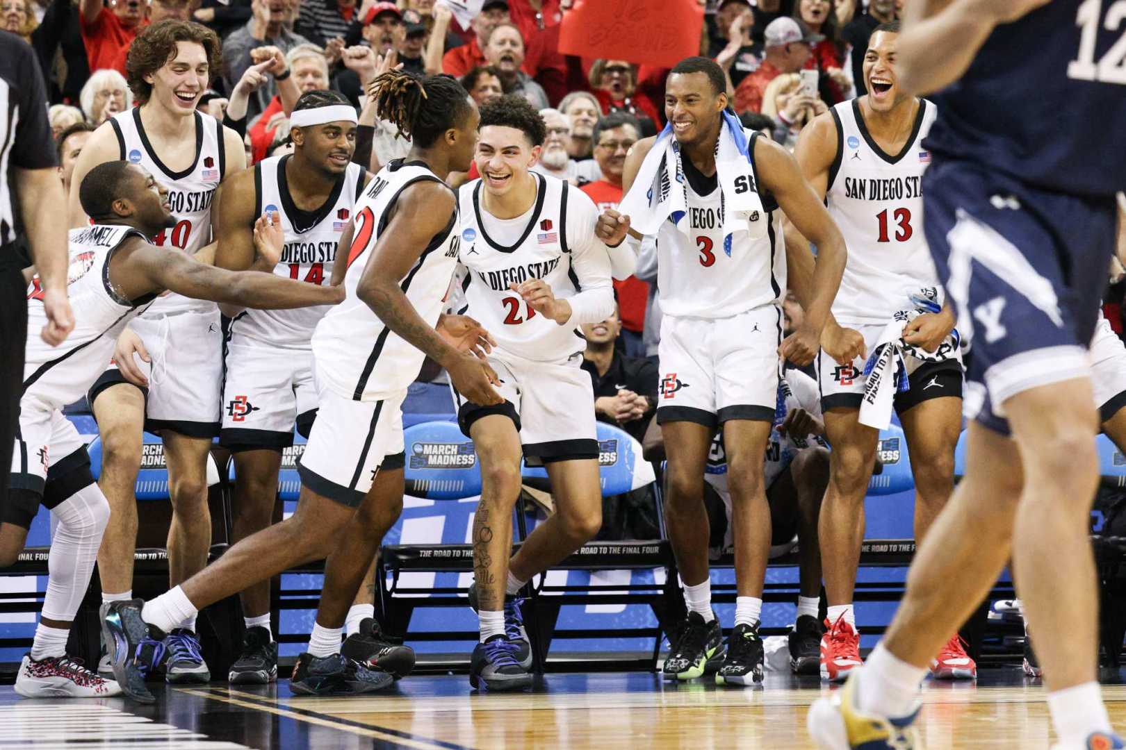 San Diego State Basketball Team In Action