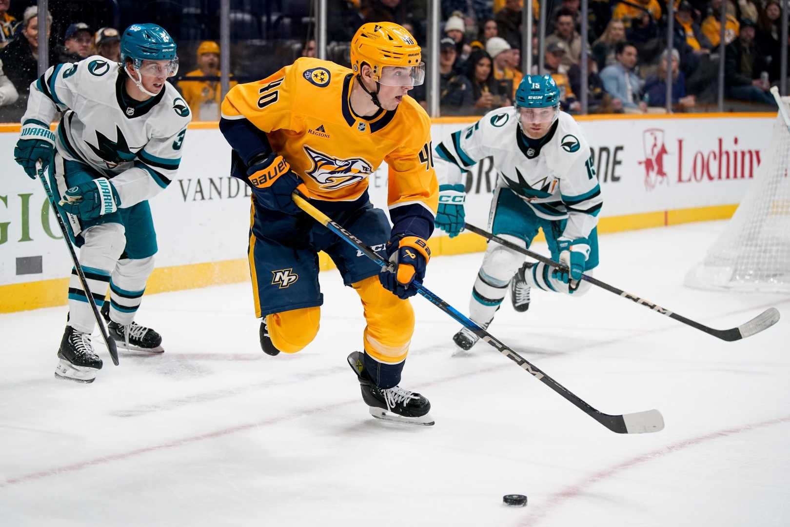 San Jose Sharks Vs Nashville Predators Hockey Game