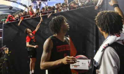 Sdsu Basketball Team Practice Session