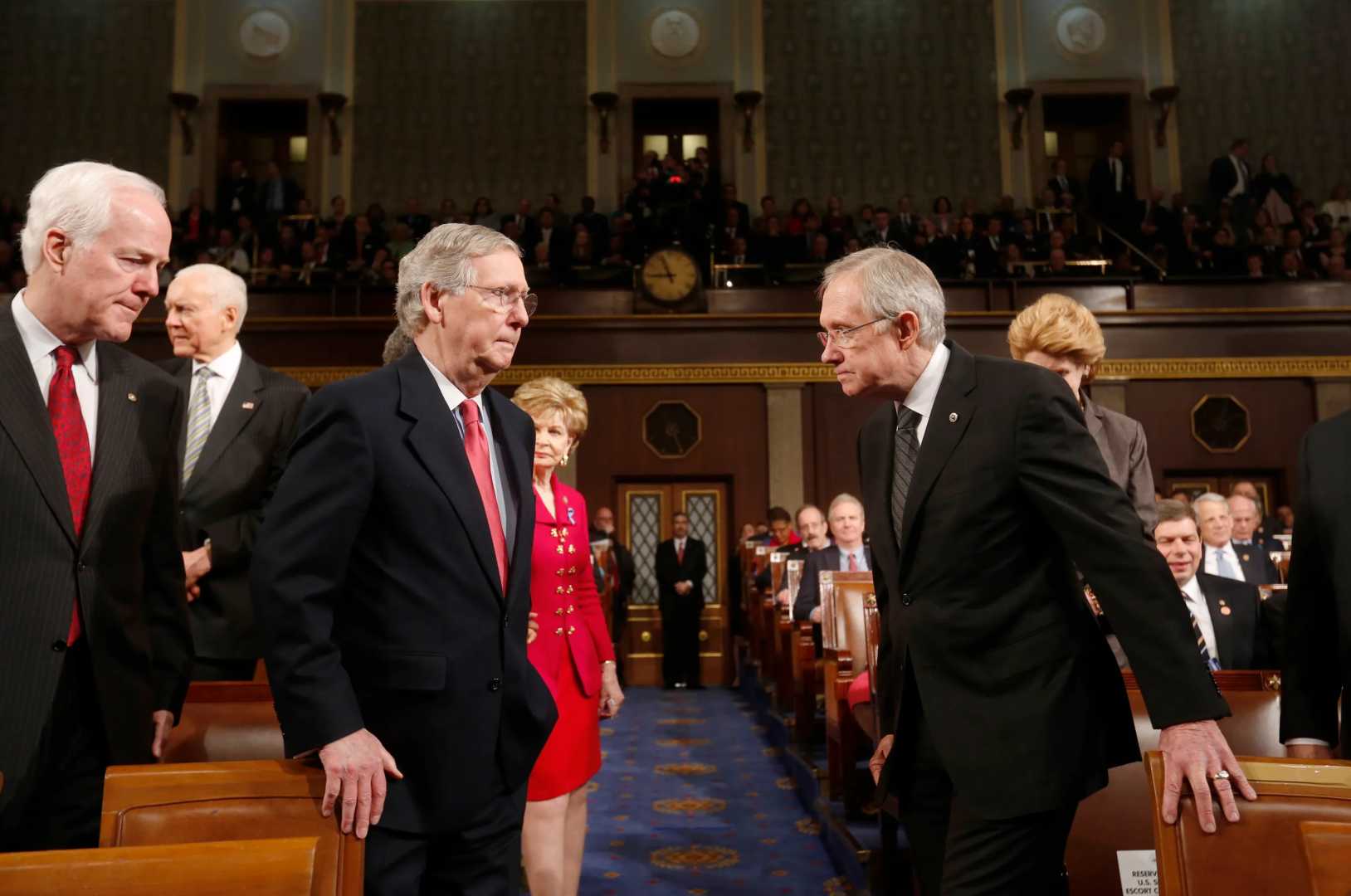 Senate Filibuster Debate Political Leaders