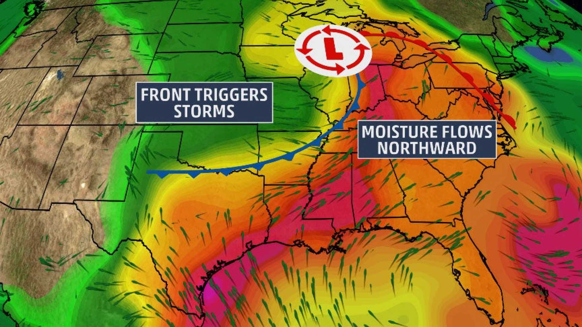 Severe Storm Weather Radar Midwest Plains