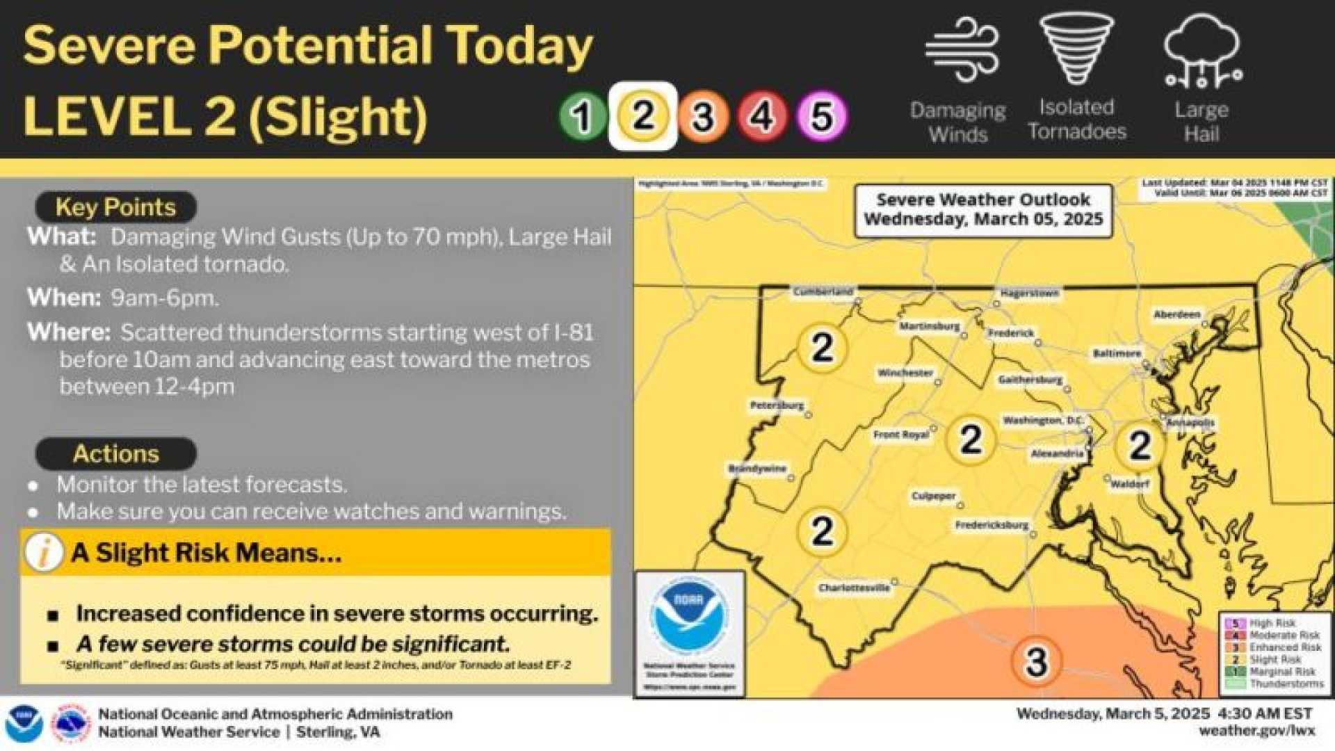 Severe Thunderstorm Maryland March 2025