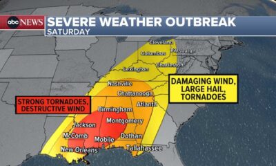 Severe Thunderstorm Outbreak Midwest South East Coast