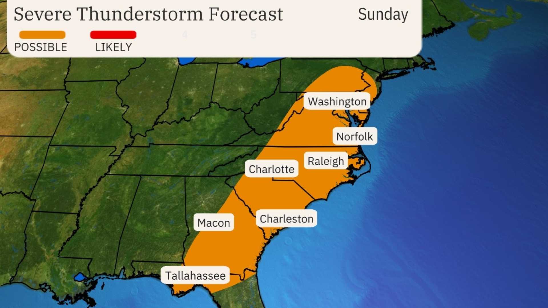 Severe Weather Storms Forecast