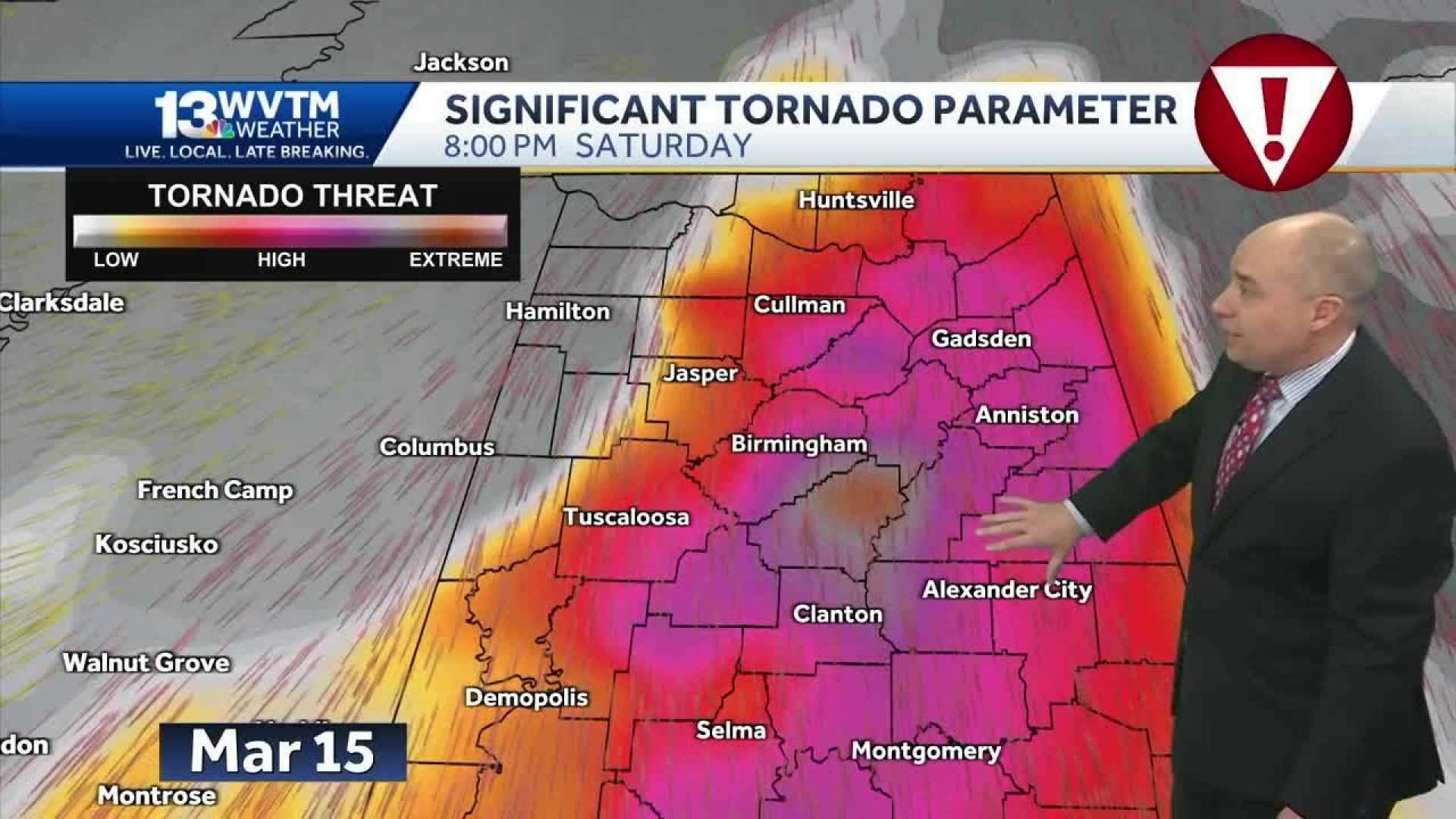 Severe Weather Tornado Risk Alabama Mississippi