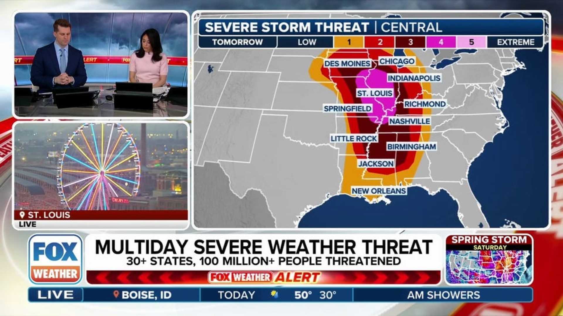 Severe Weather Tornado Threat Forecast